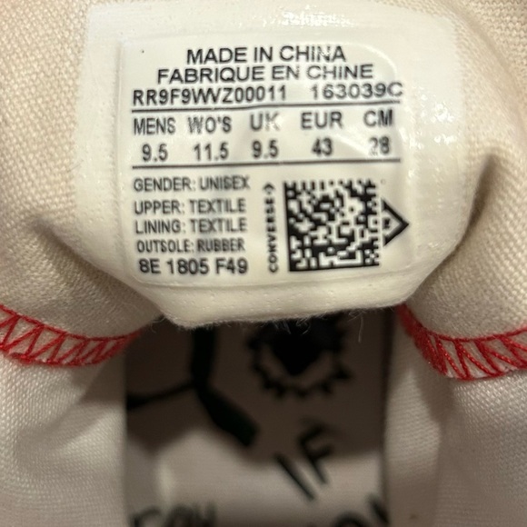 Sean Pablo x Converse Chuck Taylor All Star Sneakers Shoes Pro Hi 'Red' - Picture 15 of 15